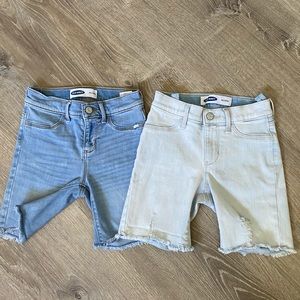 Old navy bundle distressed shorts girls size M